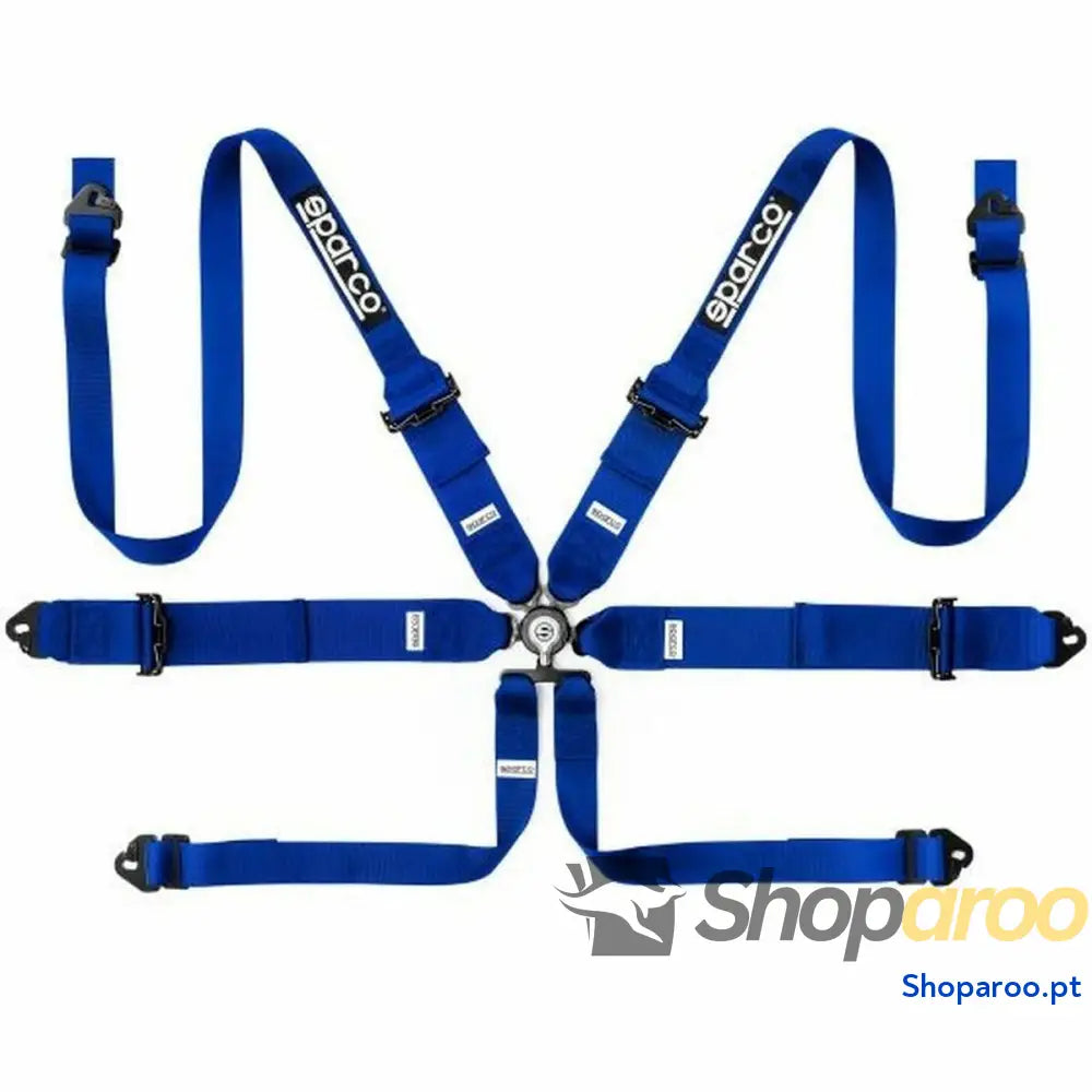 Arnês com 6 pontos de fixação Sparco Azul