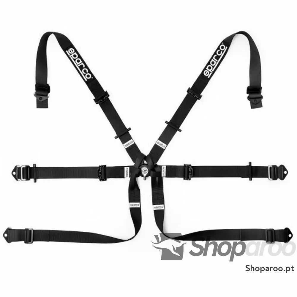 Arnês com 6 pontos de fixação Sparco S04819H2NR Preto