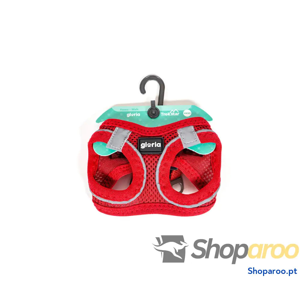 Arnês para Cães Gloria Trek Star 29,4-32,6 cm 41,4-43 cm Vermelho S