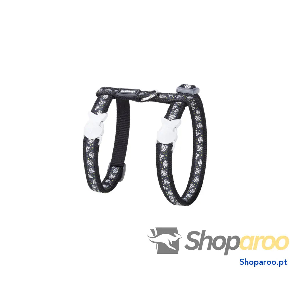 Arnês para Cães Red Dingo Diamond Preto