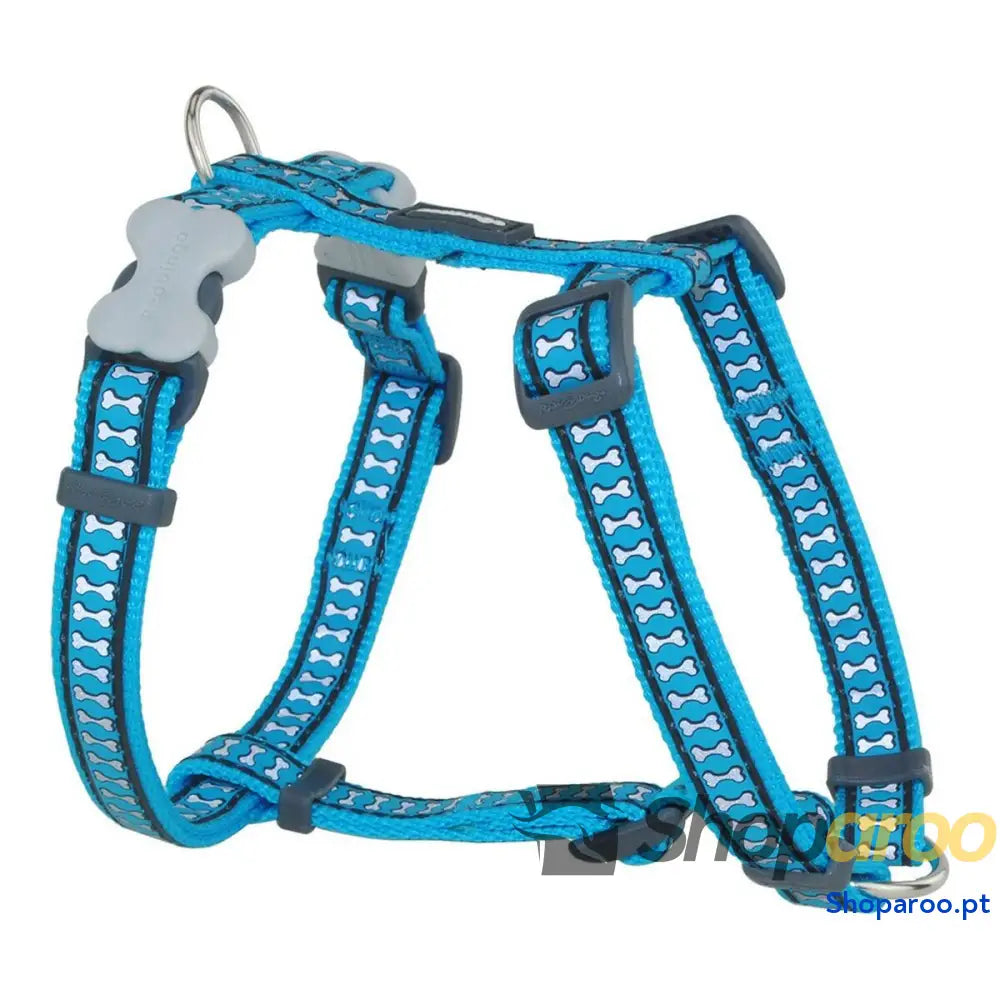 Arnês para Cães Red Dingo Osso Refletor 30-48 cm Turquesa