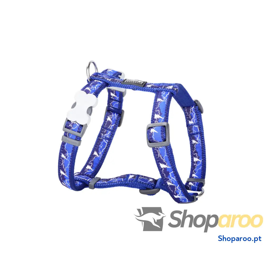 Arnês para Cães Red Dingo STYLE LIGHTNING 36-54 cm Azul Marinho 30-48 cm