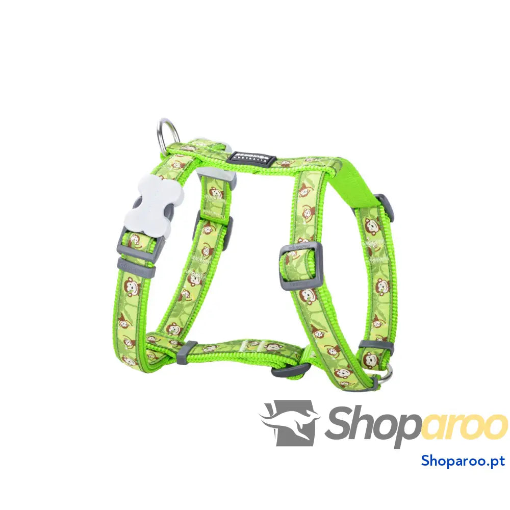 Arnês para Cães Red Dingo STYLE MONKEY LIME GREEN 45-66 cm 36-59 cm