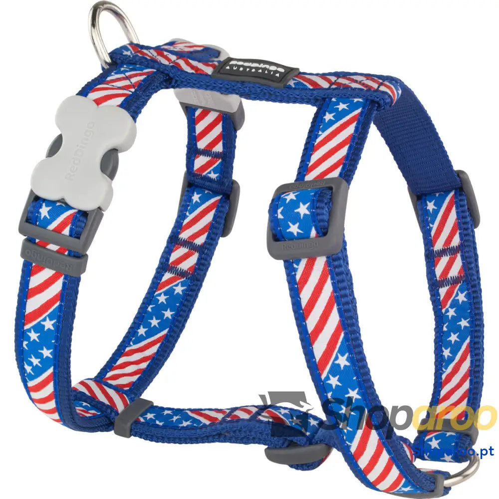 Arnês para Cães Red Dingo US Flag 25-39 cm Vermelho Azul