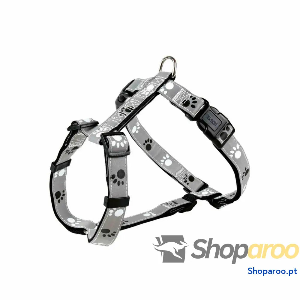Arnês para Cães Trixie Silver Reflect Preto Cinzento