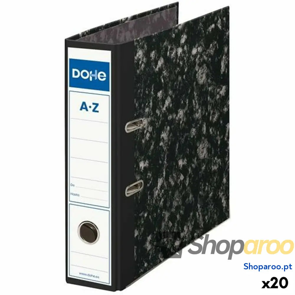 Arquivador de Alavanca DOHE Preto A4 28,2 x 31,8 x 7 cm (20 Unidades)