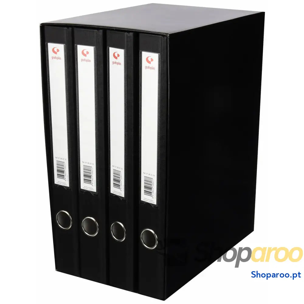 Arquivador de Alavanca Grafoplas 25 mm Modular Preto 35 x 29 x 18 cm