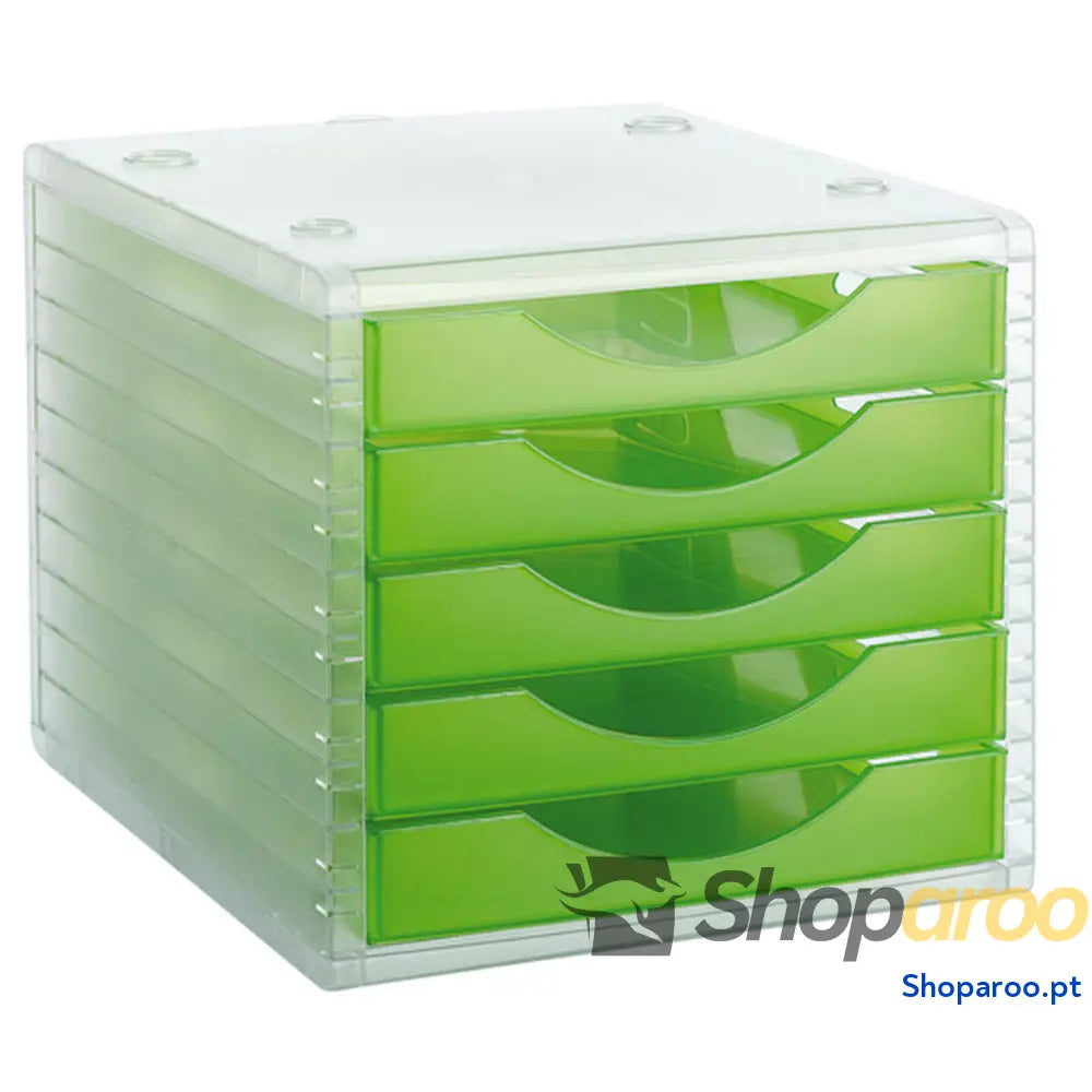 Arquivador modular Archivo 2000 ArchivoTec Serie 4000 5 gavetas Din A4 Verde Claro 34 x 27 x 26 cm