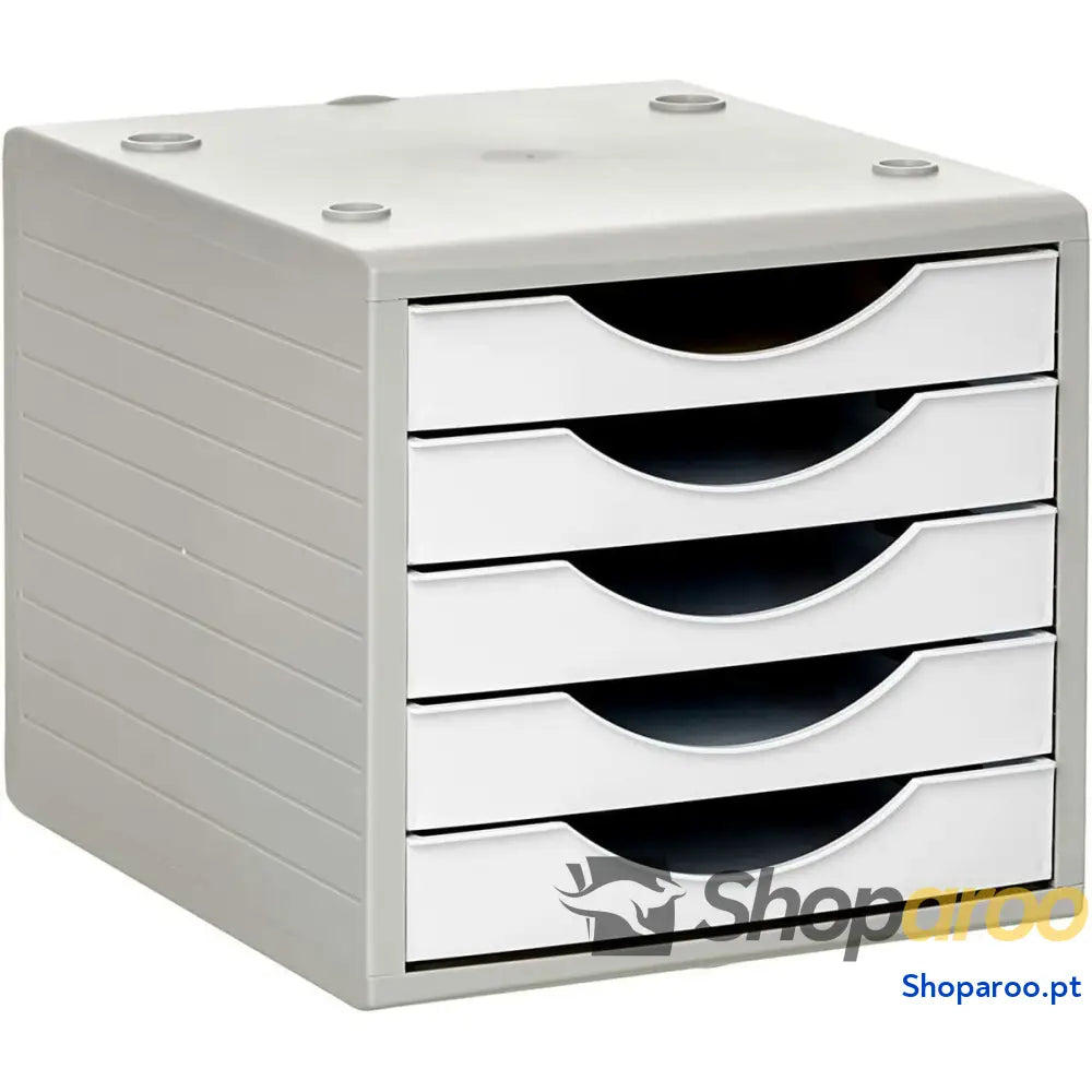 Arquivador modular Archivo 2000 ArchivoTec Serie 4000 5 gavetas Din A4 Branco Pastel 34 x 27 x 26 cm