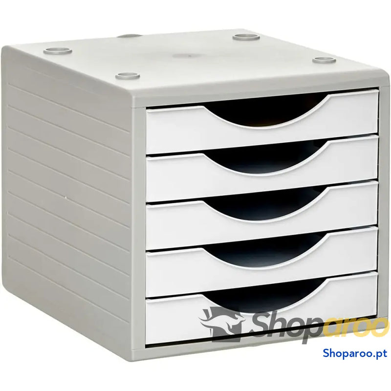 Arquivador modular Archivo 2000 ArchivoTec Serie 4000 5 gavetas Din A4 Branco Pastel 34 x 27 x 26 cm