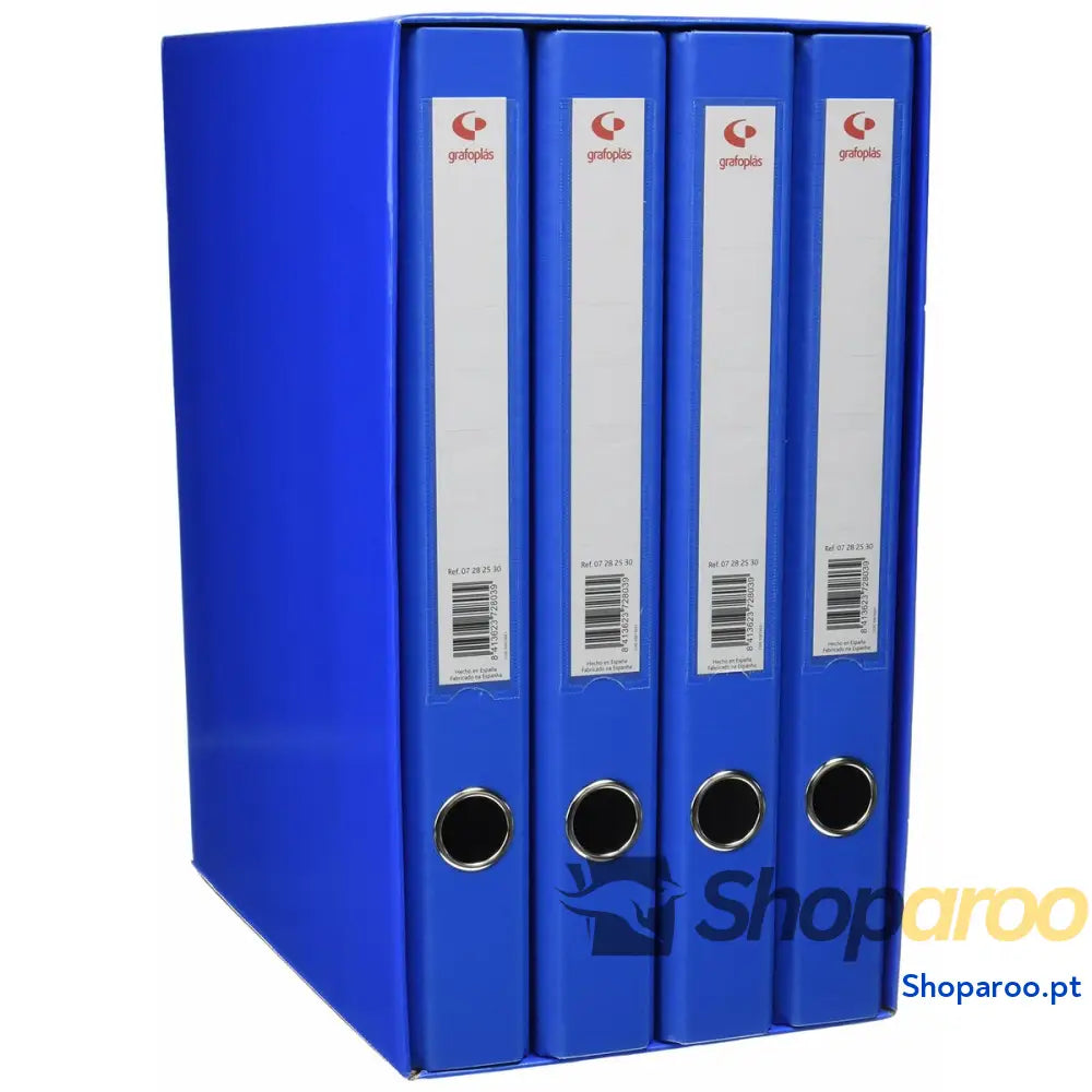 Arquivador modular Grafoplas Pasta com argolas x 4 Azul A4