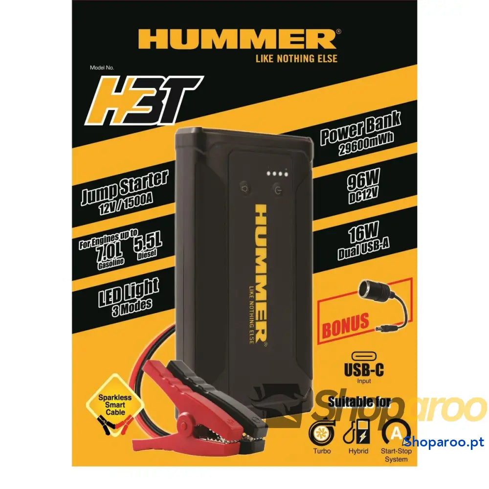 Arrancador Hummer HUMMH3T 12 V 8000 Ah