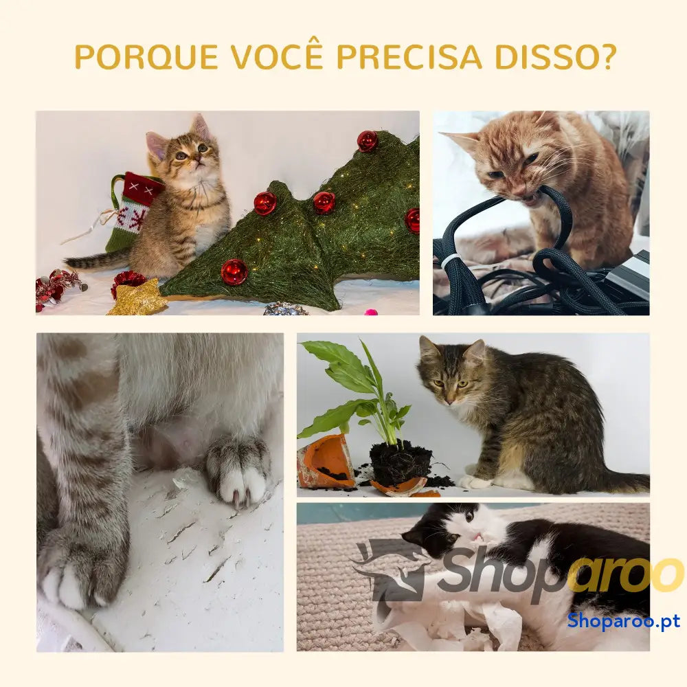 Arranhador para Gatos de Chão ao Teto 43x27x228-260 cm Castanho Claro