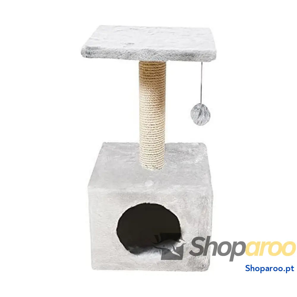 Arranhador para Gatos Nayeco Savanna 60 x 30 x 30 cm Cinzento claro (60 x 30 x 30 cm)