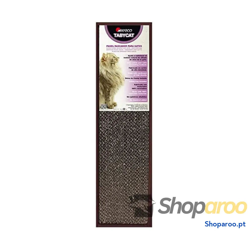 Arranhador para Gatos Nayeco TABY CAT Castanho Cartão 48 x 13 x 4 cm