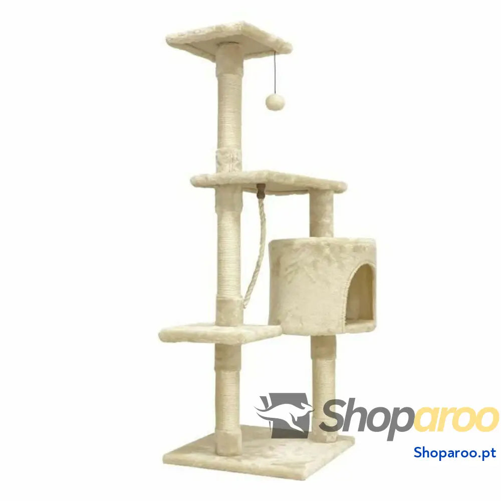 Arranhador para Gatos Paloma 40 x 40 x 114 cm Bege