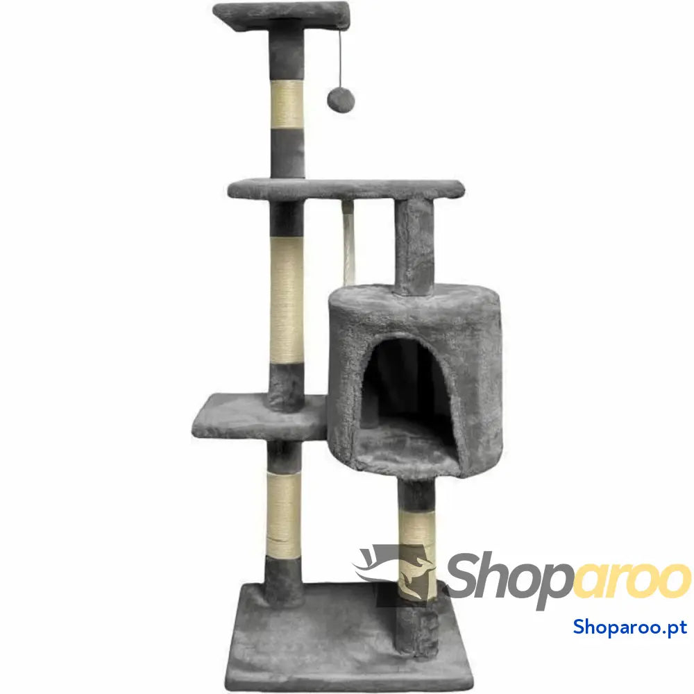 Arranhador para Gatos Paloma Dark Cinzento Poliéster Felpa Madeira (1 Unidade)