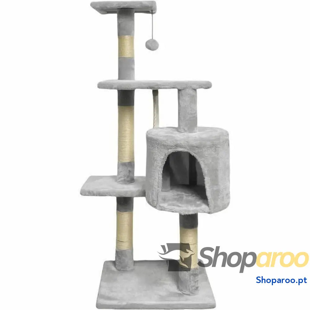 Arranhador para Gatos Paloma tree Cinzento Felpa Madeira Sisal (1 Unidade)
