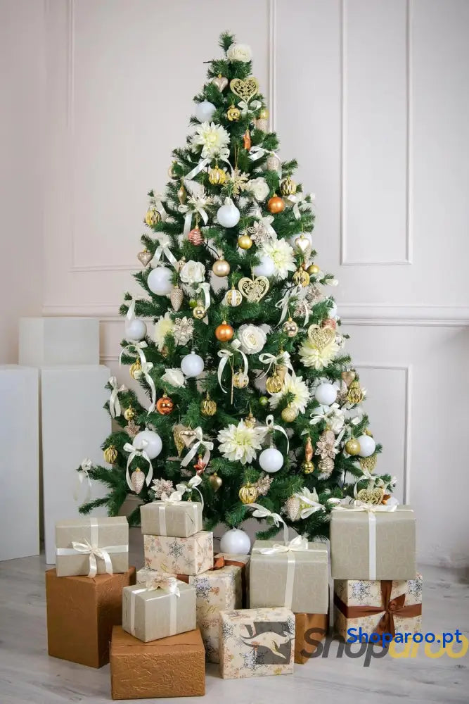 Árvore de Natal artificial extra enchimento árvores com folhas espumilhão 150 cm a 300 primeira qualidade super natural