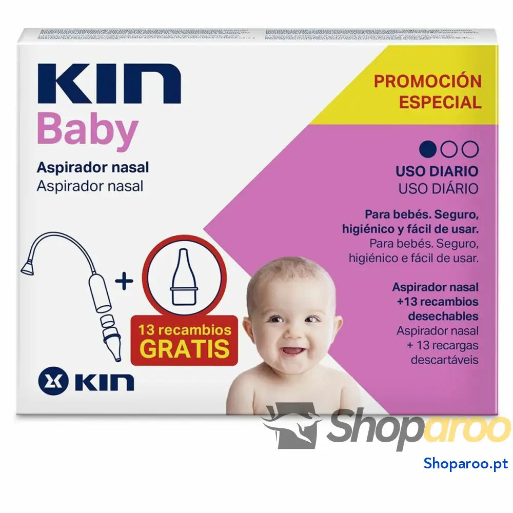 Aspirador Nasal Kin Bebé (14 pcs)