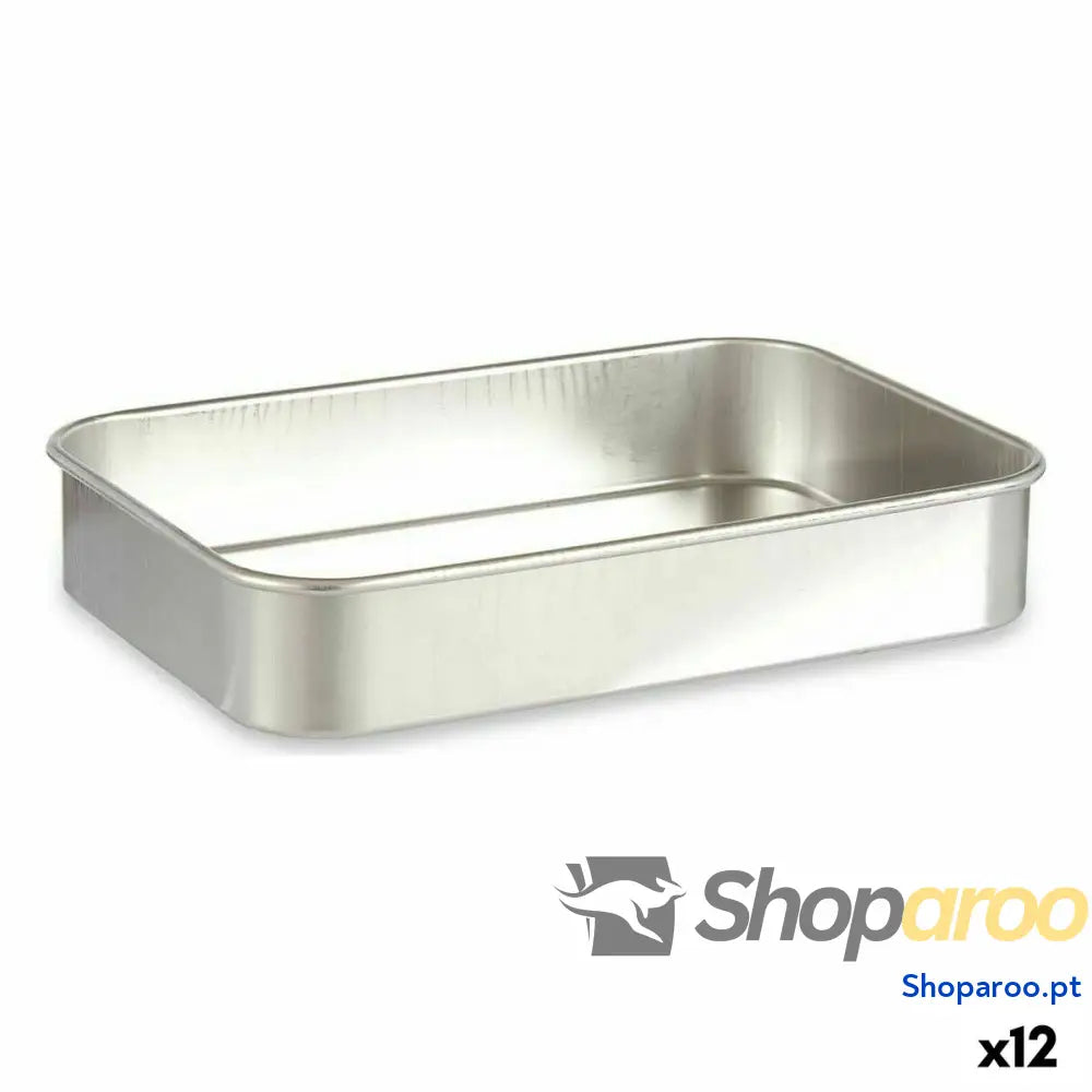Assadeira Kinvara 100150 Prateado Alumínio 31 x 5,5 21,5 cm (12 Unidades)