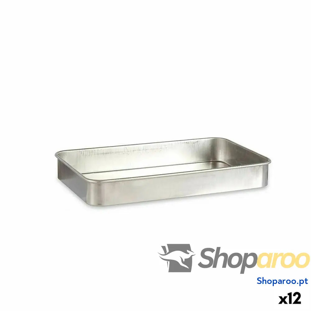 Assadeira Kinvara 100155 Prateado Alumínio 32 x 7 51,5 cm (12 Unidades)