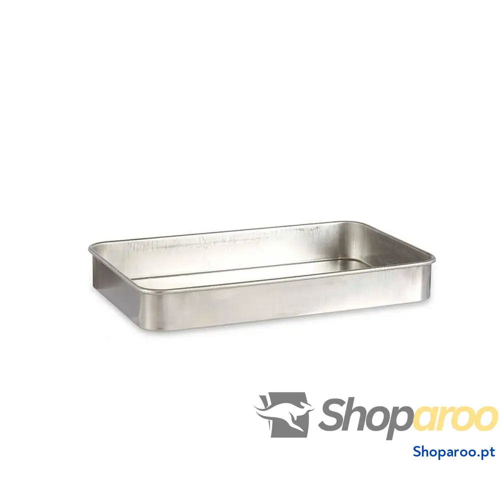 Assadeira Kinvara 100155 Prateado Alumínio 32 x 7 51,5 cm
