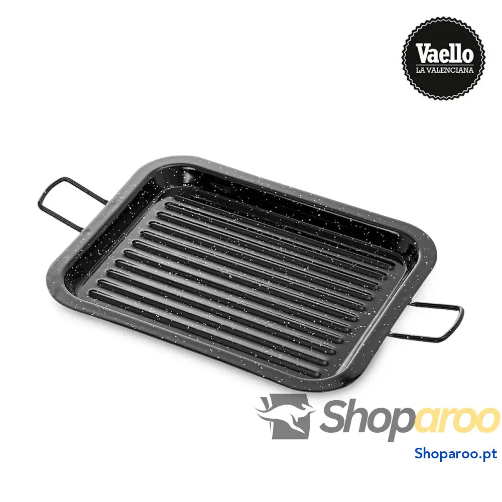 Assadeira Vaello 75462 Preto Aço Esmaltado 31 x 25 cm