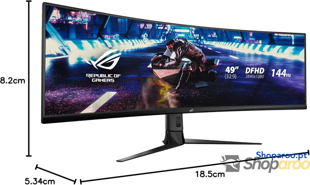 Monitor ASUS ROG Strix XG49VQ 49 Polegadas Curvo Ultrapanorâmico Shadow Boost