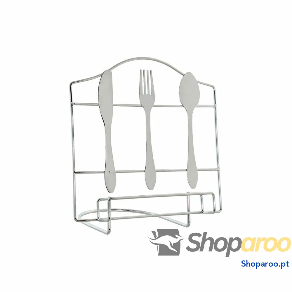 Atril DKD Home Decor Talheres Prateado Metal Plástico 23 x 15 x 22 cm