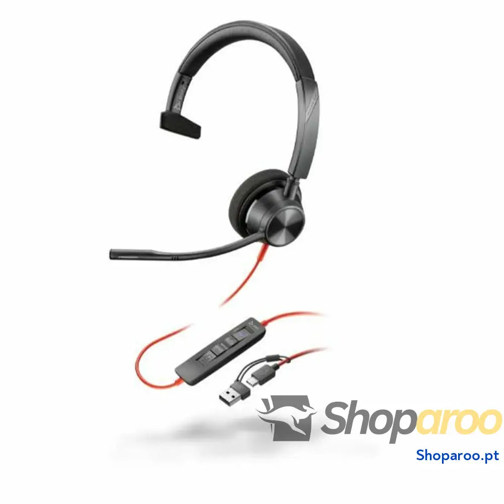 Auricular com Microfone HP 8X216AA Preto