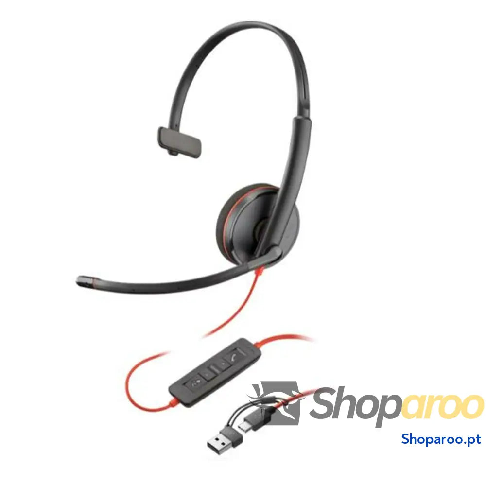 Auricular com Microfone HP Blackwire 3210 Preto