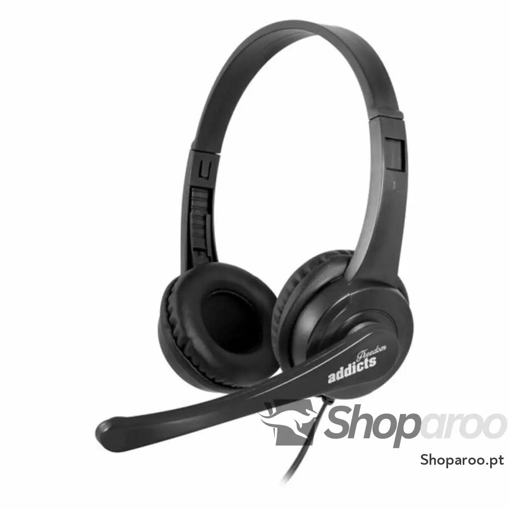 Auricular com Microfone NGS VOX505 USB Preto 32 Ohm
