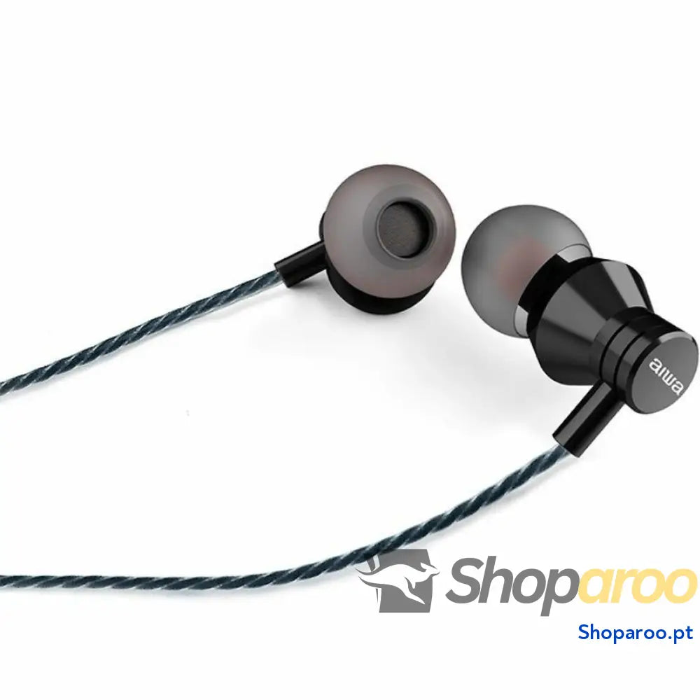 Auriculares Aiwa ESTM 50USB C/BK Preto