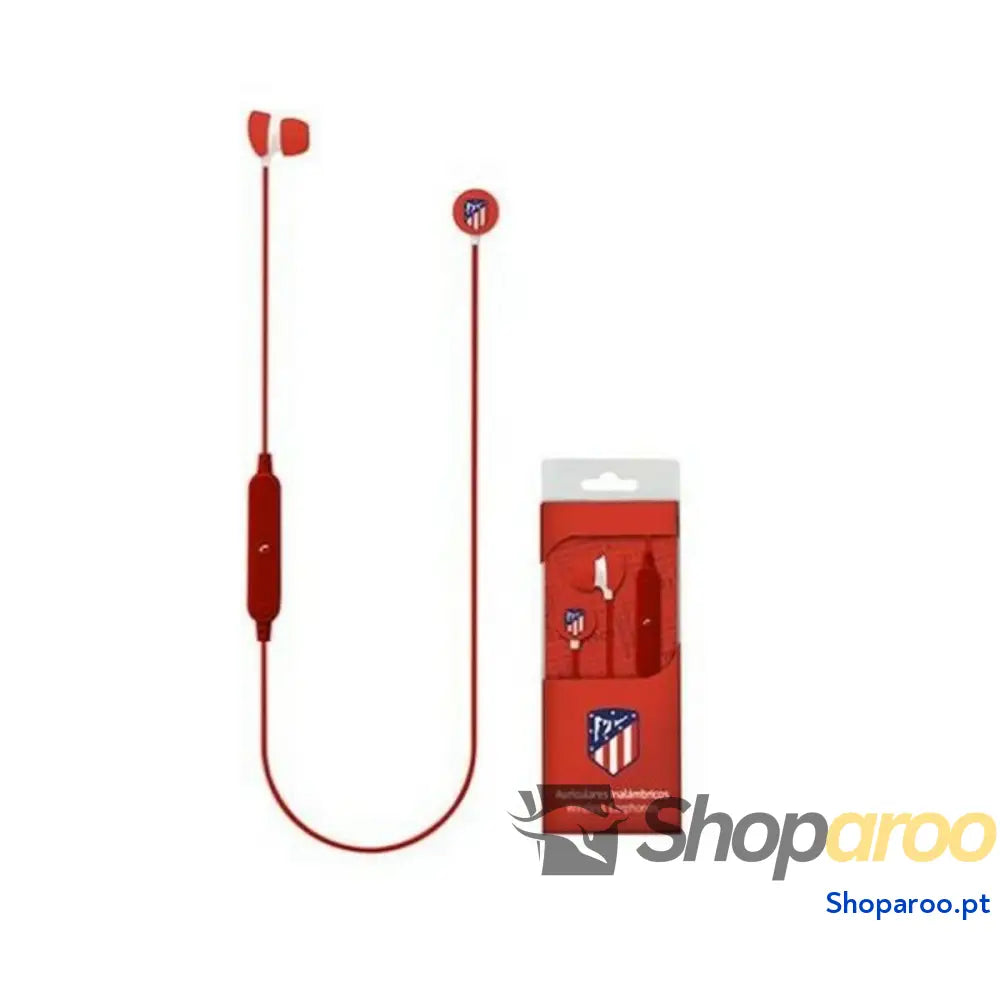 Auriculares Bluetooth com microfone para prática desportiva Atlético Madrid Vermelho