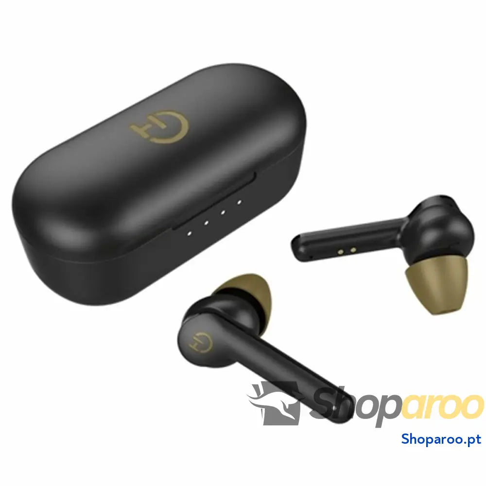 Auriculares Bluetooth Hiditec INT010007 Preto Dourado