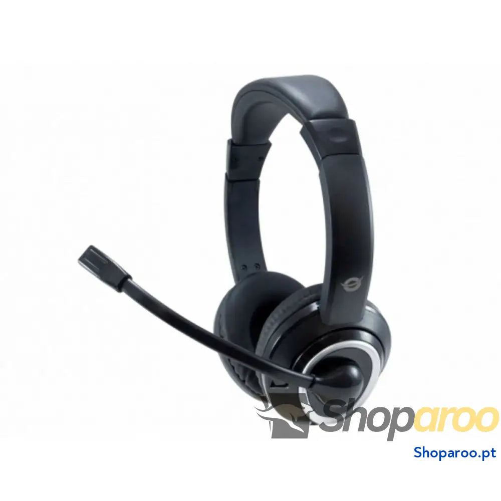 Auriculares com microfone Conceptronic POLONA02B Preto