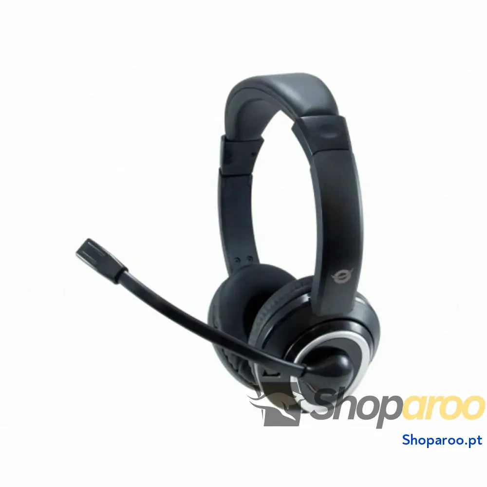 Auriculares com microfone Conceptronic POLONA02BA Preto