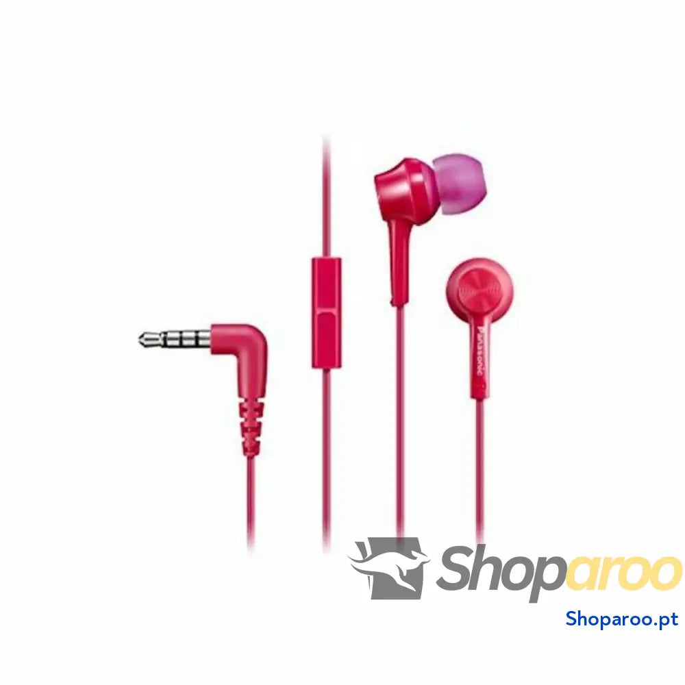 Auriculares com microfone Panasonic RPTCM105 PK in ear Cor de Rosa (1 Unidade)