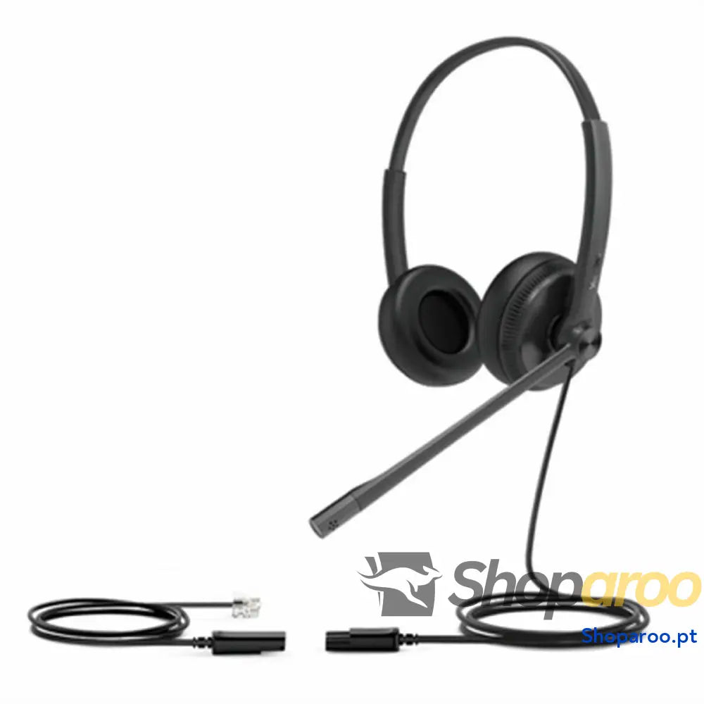 Auriculares com microfone Yealink YHS34LITEDUAL Preto