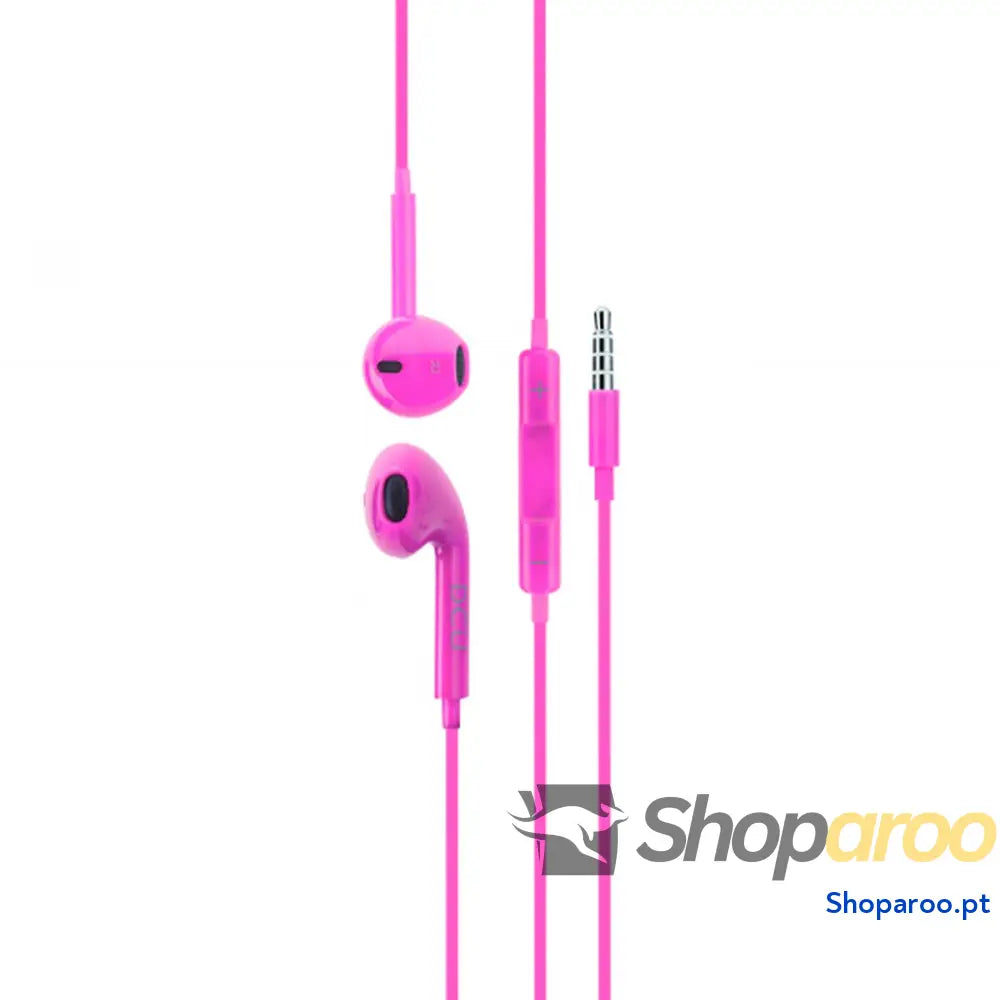 Auriculares DCU 34151002 Cor de Rosa