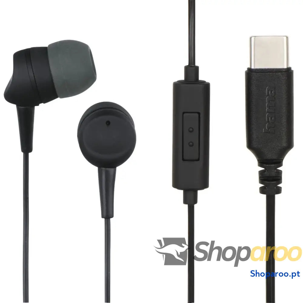 Auriculares Hama IN SEA II Preto