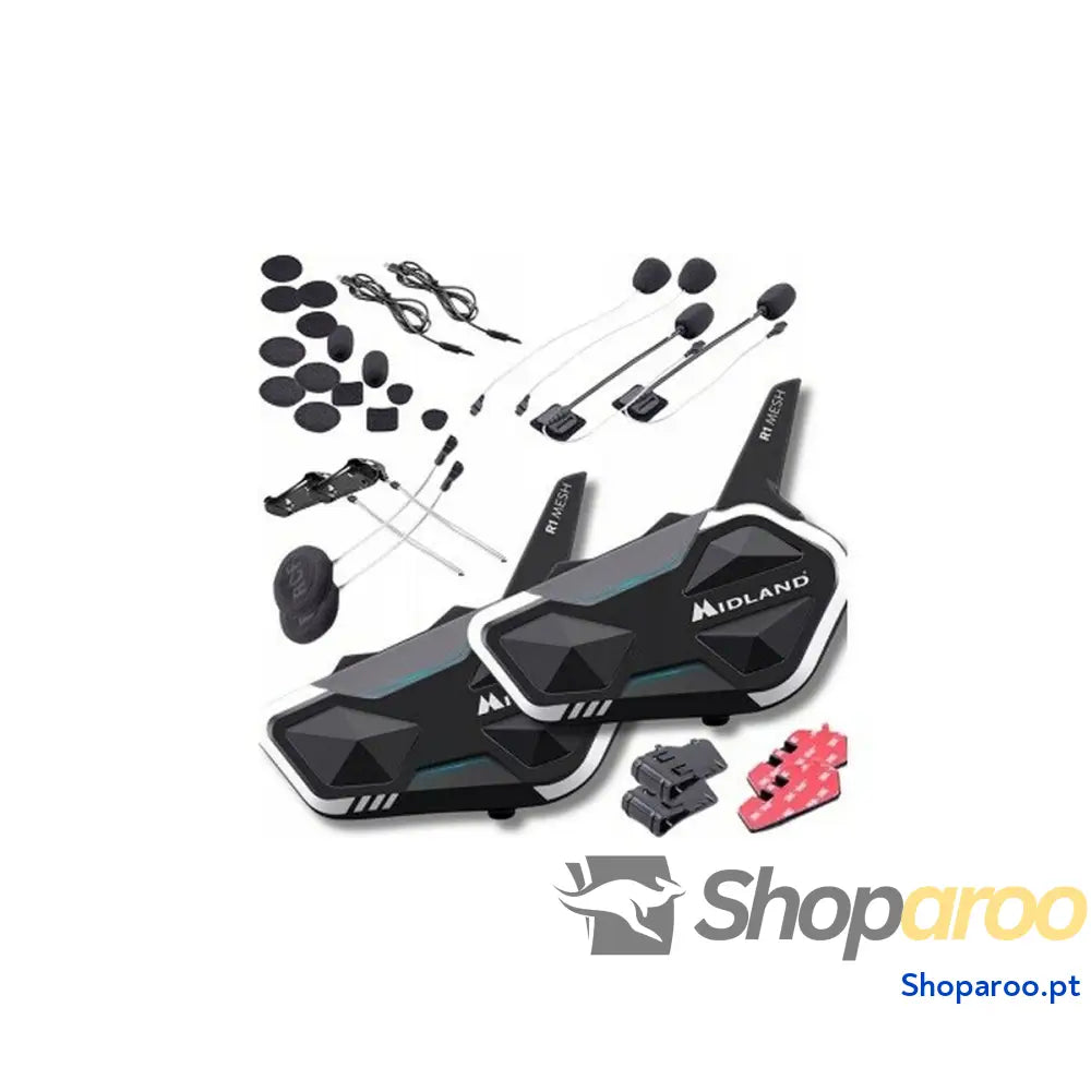 Auriculares Midland R1 MESH TWIN Preto (2 Unidades)