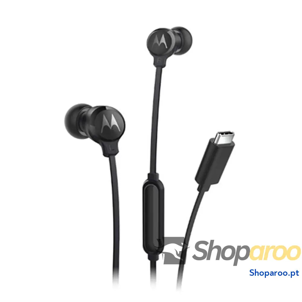 Auriculares Motorola Earbuds 3C S Preto USB C