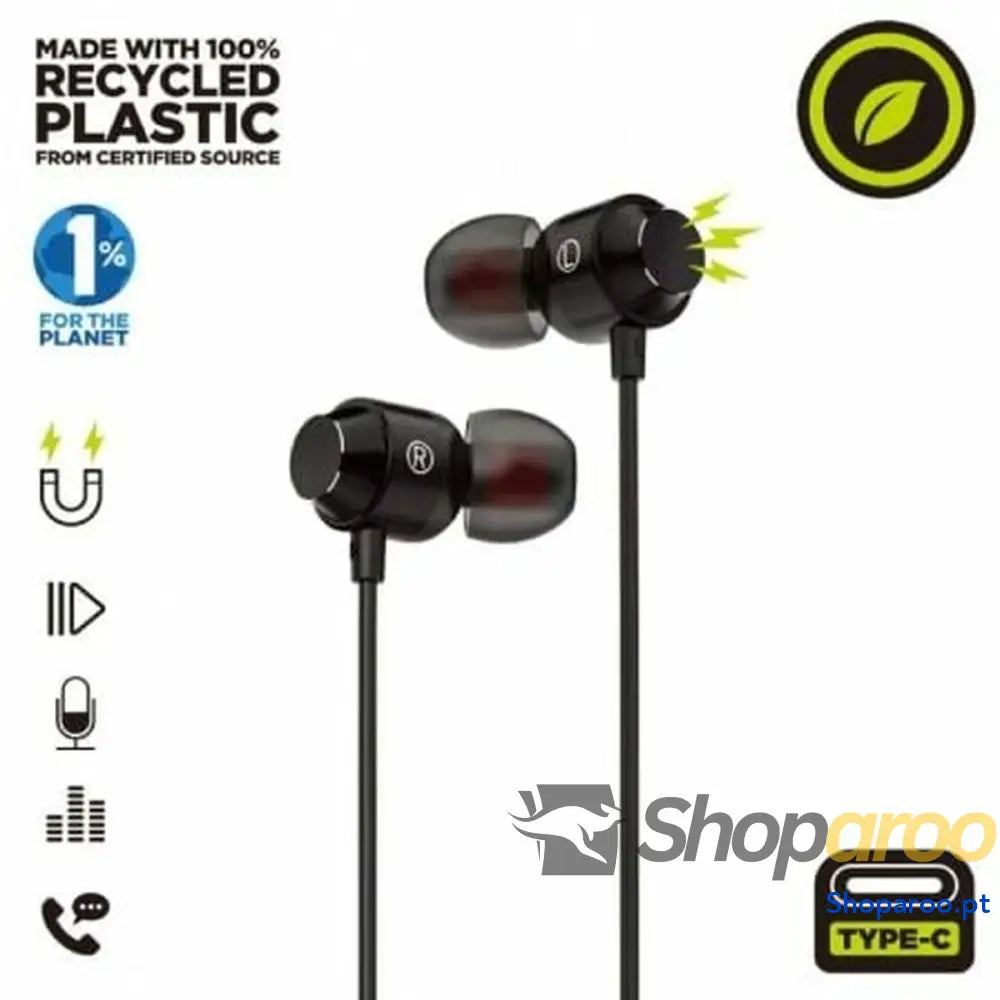 Auriculares Muvit MCHPH0006 Preto