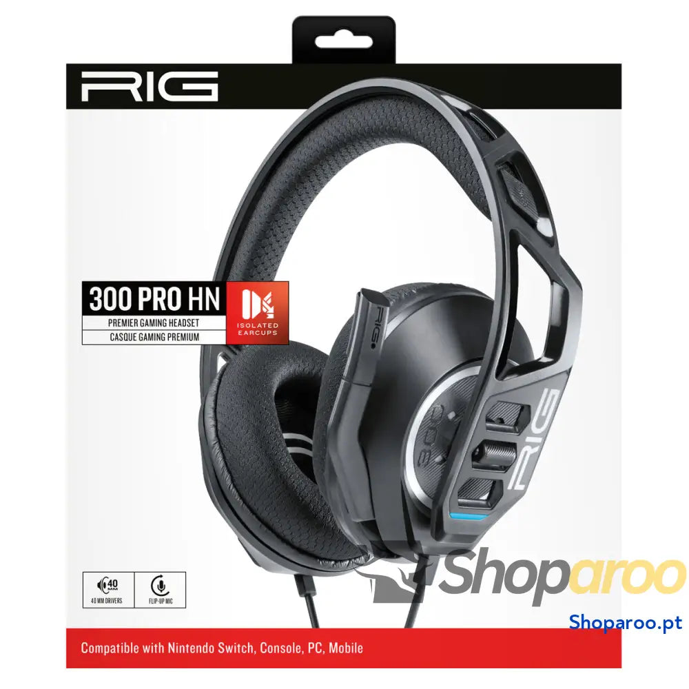 Auriculares Nacon RIG 300HN Preto