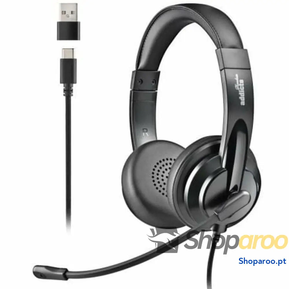 Auriculares NGS VOX605USBC Preto