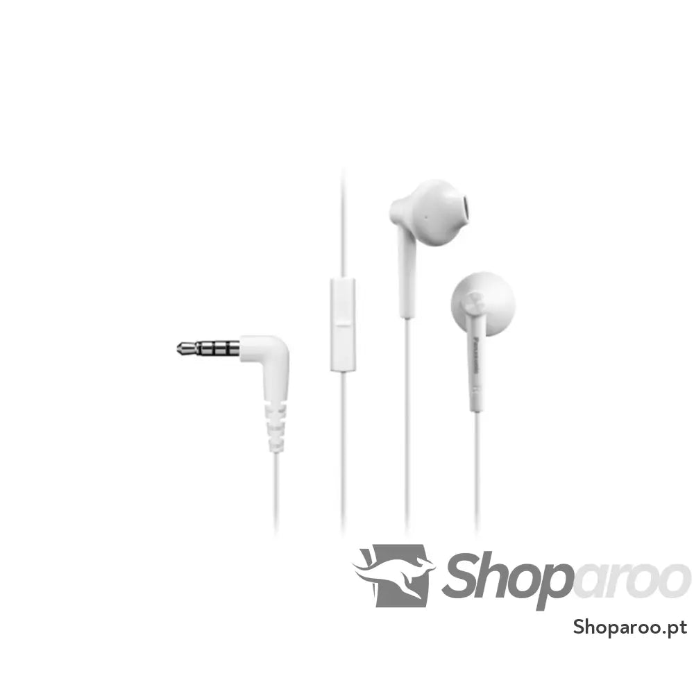 Auriculares Panasonic RP TCM55E W Branco (1 Unidade)
