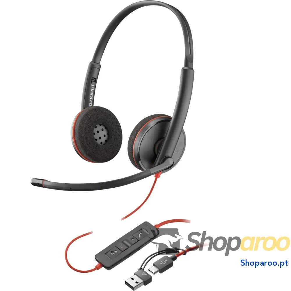 Auriculares Poly 8X228AA Preto