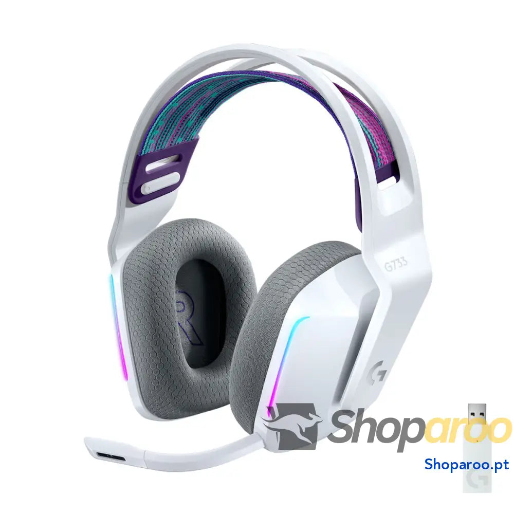 Auriculares sem fios Logitech G733 Branco